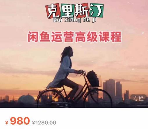 克里斯汀·闲鱼运营高级课程【2022新版】，视频内容非常凝练，适合小白入门-互联网资源大全网