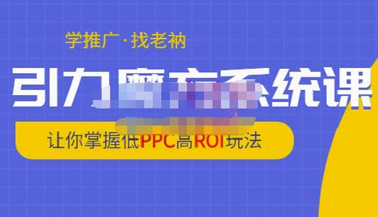 老衲·引力魔方系统课,让你掌握低PPC高ROI玩法,价值299元-互联网资源大全网