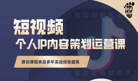 抖音短视频个人ip内容策划实操课,真正做到普通人也能实行落地-互联网资源大全网