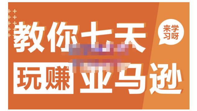 晟尧跨境·教你七天玩赚亚马逊，教你轻松玩赚亚马逊，适合小白学习-互联网资源大全网