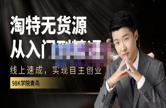 98k学院的淘特无货源线上速成课，从入门到精通，让你最小投入，最高回报-互联网资源大全网