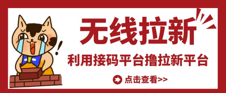最新接码无限拉新项目，利用接码平台赚拉新平台差价，轻松日赚500+-互联网资源大全网