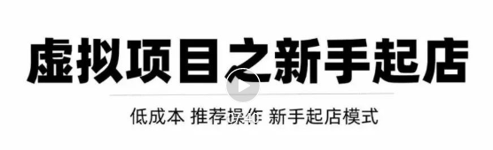 虚拟项目快速起店模式,0成本打造月入几万虚拟店铺!-互联网资源大全网