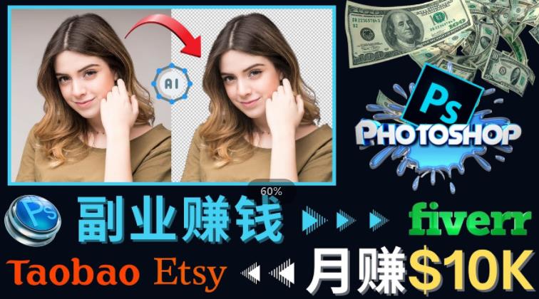 掌握PS修图技能，月赚5000美元以上–利用Adobe Photoshop赚钱的3种途径-互联网资源大全网