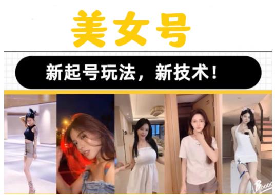 2023抖音快手短视频美女号课程制作玩法教程，美女号搬运新起号玩法，新技术（素材+教程）-互联网资源大全网