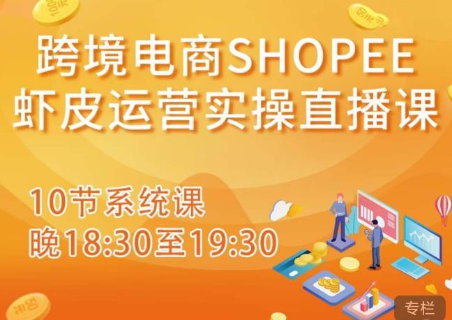 跨境电商Shopee虾皮运营实操直播课，从零开始学，入门到精通（10节系统课）-互联网资源大全网