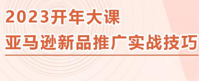 2023亚马逊新品推广实战技巧，线下百万美金课程的精简版，简单粗暴可复制，实操性强的推广手段-互联网资源大全网