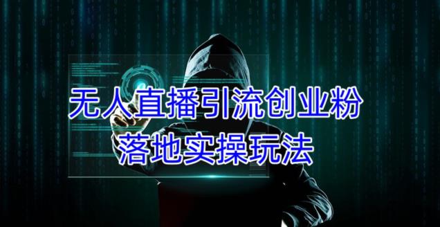 外面收费3980的无人直播引流创业粉落地实操玩法，单日引100+精准创业粉-互联网资源大全网