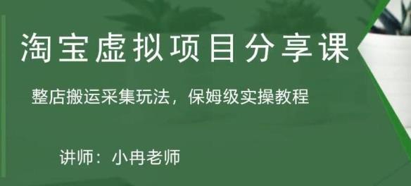 淘宝虚拟整店搬运采集玩法分享课:整店搬运采集玩法,保姆级实操教程-互联网资源大全网