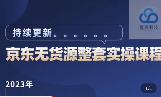 蓝七·2023京东店群整套实操视频教程，京东无货源整套操作流程大总结，减少信息差，有效做店发展-互联网资源大全网