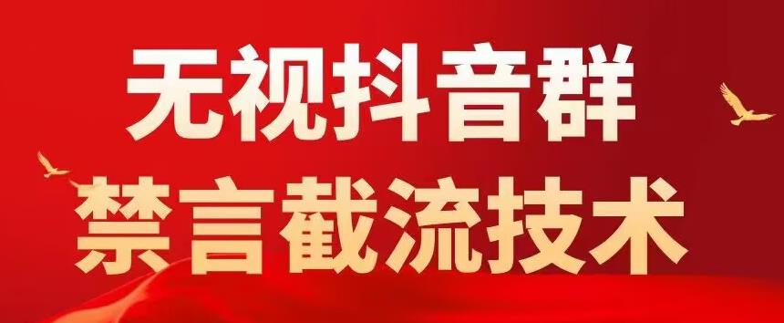 外面卖1500抖音粉丝群无视禁言截流技术，抖音黑科技，直接引流，0封号-互联网资源大全网