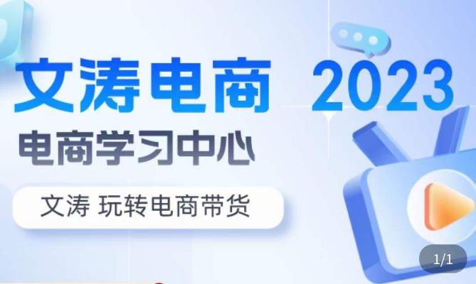 文涛电商·7天零基础自然流起号,快速掌握店铺运营的核心玩法,突破自然展现量,玩转直播带货-互联网资源大全网