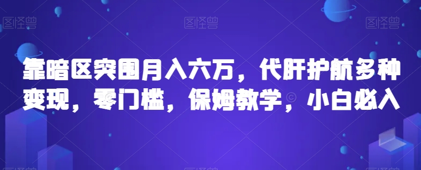 靠暗区突围月入六万，代肝护航多种变现，零门槛，保姆教学，小白必入【揭秘】-互联网资源大全网
