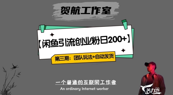 第三期:暴力引流,无脑搬运,闲鱼创业粉引流一天200+,更新全自动发货的团队闭环模式【揭秘】-互联网资源大全网