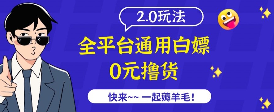 外面收费2980的全平台通用白嫖撸货项目2.0玩法【仅揭秘】-互联网资源大全网