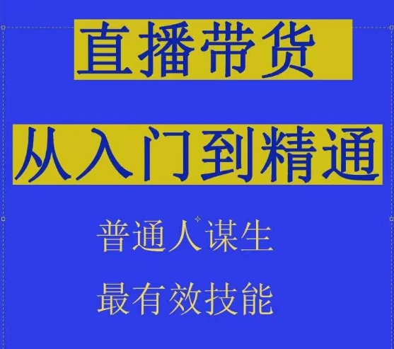 2024抖音直播带货直播间拆解抖运营从入门到精通,普通人谋生最有效技能-第一资源库