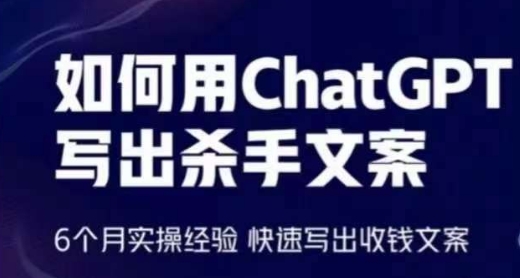 如何用ChatGPT写出杀手文案,6个月实操经验,快速写出收钱文案-互联网资源大全网