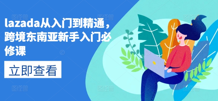 lazada从入门到精通,跨境东南亚新手入门必修课-互联网资源大全网