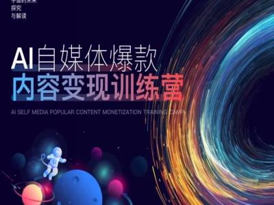 AI自媒体爆款内容变现训练营，20%底层逻辑，60%实操方法，20%案例拆解(即学即用)-互联网资源大全网