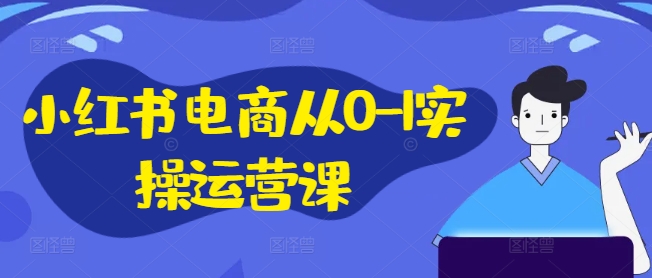 小红书电商从0-1实操运营课,小红书手机实操小红书/IP和私域课/小红书电商电脑实操板块等-互联网资源大全网