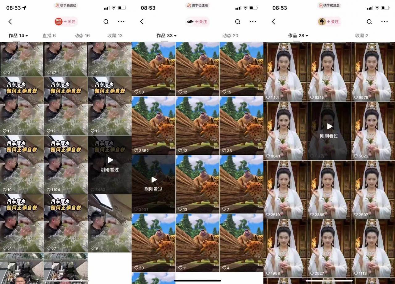 狗熊岭快手连怼技术,好物,涨粉都可以连怼-互联网资源大全网