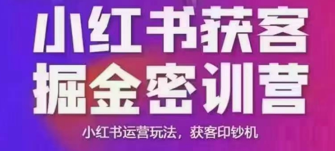 小红书获客掘金线下课,录音+ppt照片,小红书运营玩法,获客印钞机-互联网资源大全网