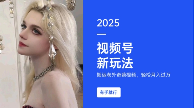 搬运老外奇葩视频，撸视频号分成计划收益，每天只需一小时，新手小白轻松月入过W-互联网资源大全网