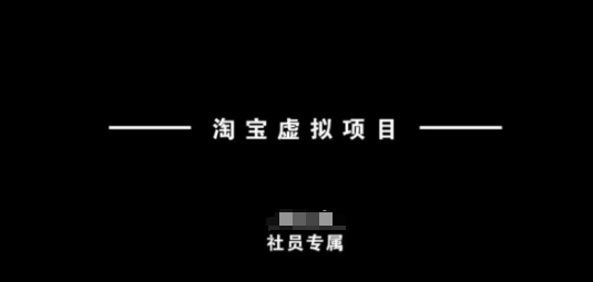 淘宝虚拟项目，从理论到实操，新手也能快速上手-互联网资源大全网