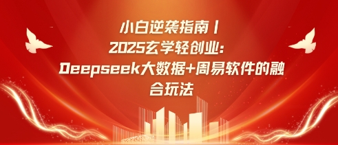 小白逆袭指南,2025玄学轻创业:Deepseek大数据+周易算法的融合玩法-互联网资源大全网