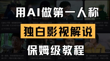 用AI做第一人称独白影视解说,手把手教学,保姆级教程-互联网资源大全网