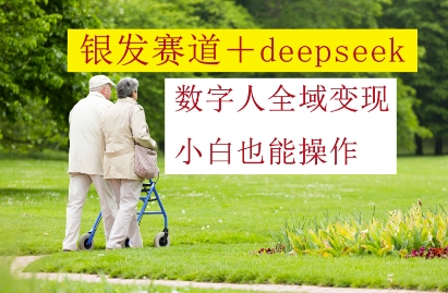 银发赛道+deepseek数字人全域变现,小白也能操作-第一资源库