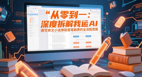 从零到一:深度拆解我运用AI撰写爽文小说挣取首笔稿费的全流程思路-互联网资源大全网