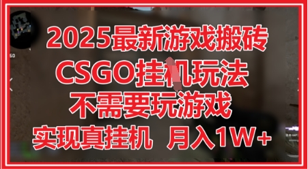 2025最新游戏搬砖,CSGO挂G,不需要玩游戏,实现真挂G,月入1W+【揭秘】-互联网资源大全网