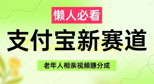 支付宝新赛道,利用老年人相亲视频,挣分成收益,轻松月入过W,操作简单-互联网资源大全网