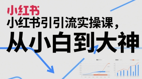 小红书引流实操课，从小白到大神-互联网资源大全网