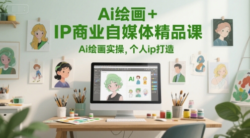 Ai绘画+IP商业自媒体精品课，Ai绘画实操，个人ip打造-互联网资源大全网