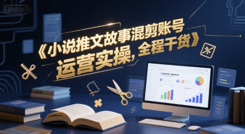 小说推文故事混剪账号运营实操，全程干货-互联网资源大全网