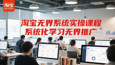淘宝无界系统实操课程，系统化学习无界推广-第一资源库