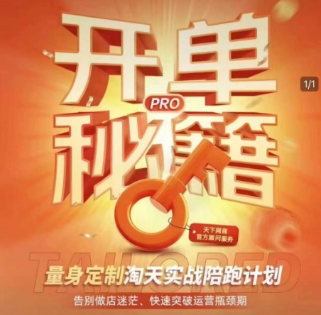 淘宝开单秘籍PRO,量身定制淘天实战陪跑计划,告别做店迷茫、快速突破运营瓶颈期(更新6月)-互联网资源大全网