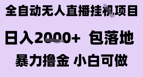 最新全自动抖音无人直播挂G项目,日入2k+ 包落地暴力撸金,小白可做【揭秘】-互联网资源大全网