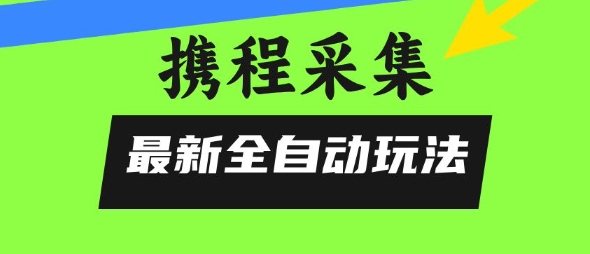携程信息采集全自动玩法,0风控,无脑开干【揭秘】-互联网资源大全网