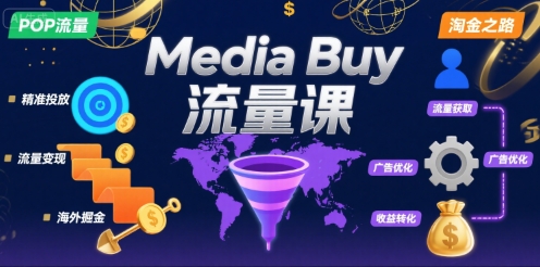 Media Buy之POP流量课，带你开启海外Media Buy淘金之路-互联网资源大全网
