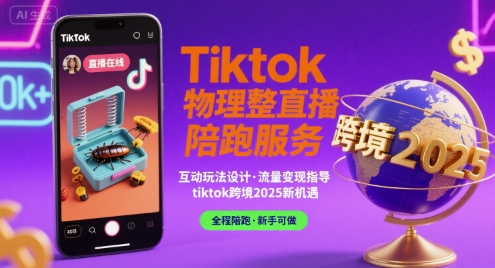 Tiktok物理整蛊直播陪跑服务-tiktok跨境2025-互联网资源大全网