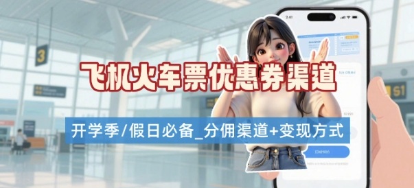 学生党必看!机票火车票优惠券申请渠道 + 项目打法,开学季节日速存-互联网资源大全网