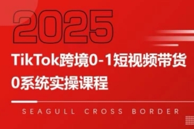 TikTok跨境0-1短视频带货,系统拆解TikTok跨境带货全链路,实现跨境可持续盈利-互联网资源大全网
