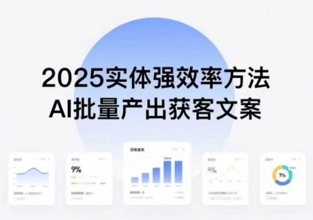 实体强效率方法:AI批量产出获客文案,2025年普通人拥抱AI,实现实体创收-互联网资源大全网