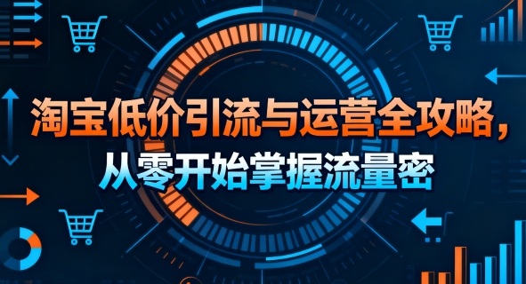 淘宝低价引流与运营全攻略,从零开始掌握流量密码-第一资源库