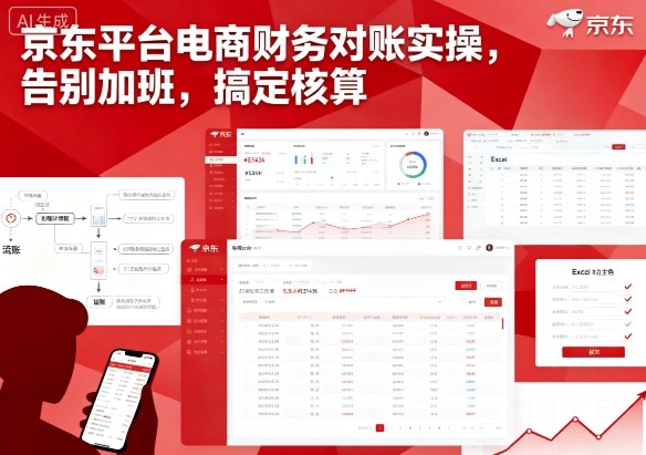 京东平台电商财务对账实操,告别加班,搞定核算-互联网资源大全网
