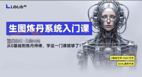 LibLibAI哩布哩布生图炼丹系统入门课,从生图到炼丹,只学这一门就够了-互联网资源大全网