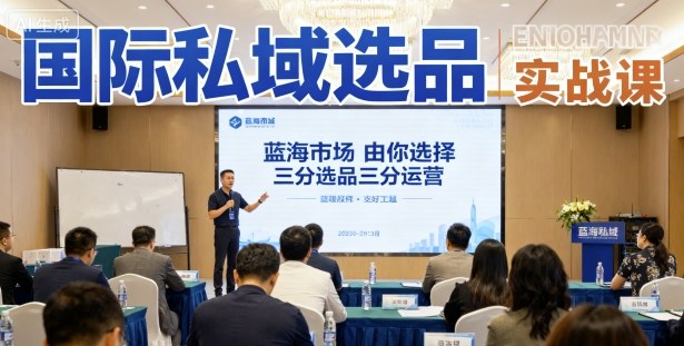 国际私域选品实战课,蓝海市场由你选择,七分选品三分运营-互联网资源大全网